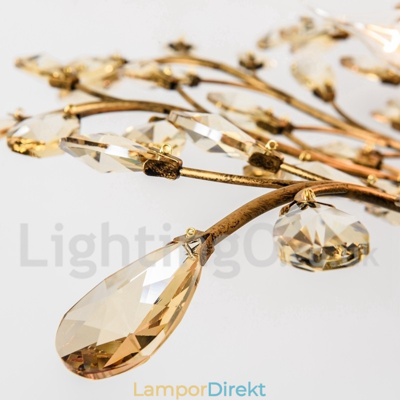 Kristalljärn Målning Ljuskrona Med Crystal Modern Belysning Lampa