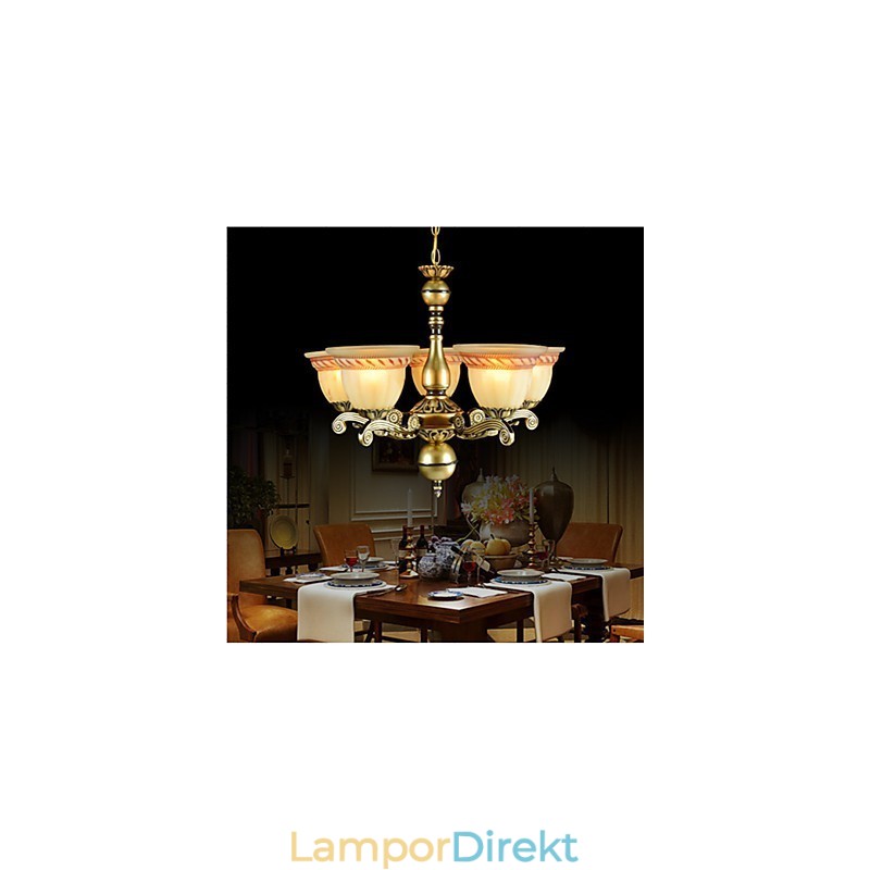 Ljuskrona Five Lights Bronze European Retro Classic