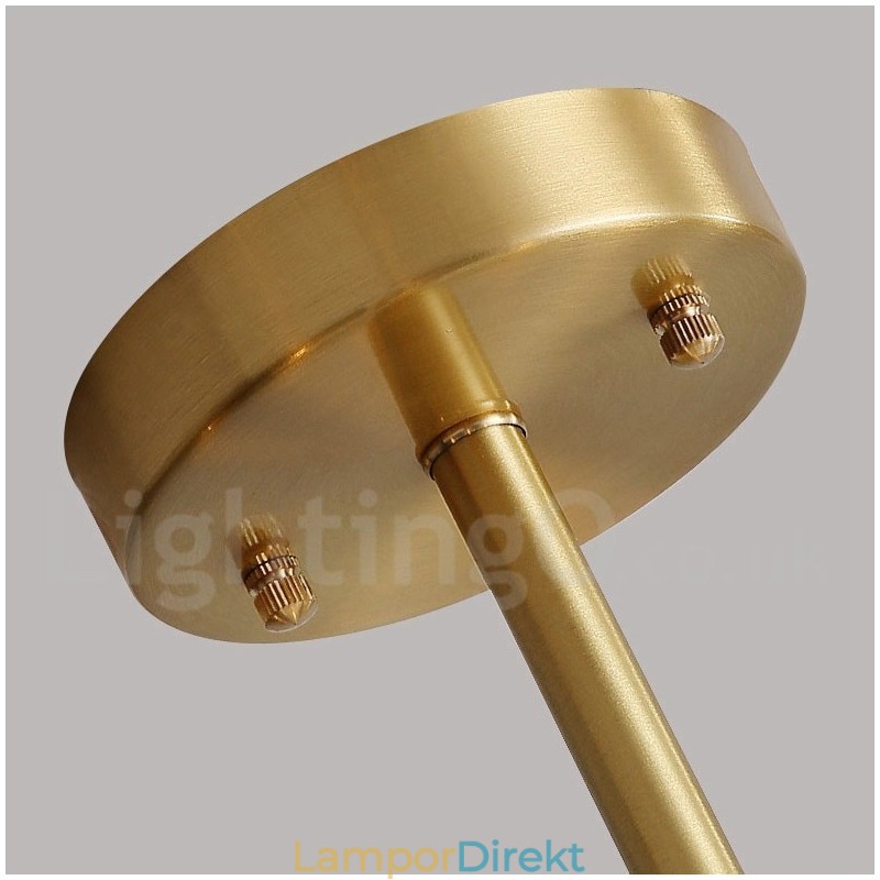 Ren Mässing Rustik Lodge Roterbar Ljuskrona Med Akrylskärmar