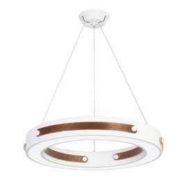 Multi Wood Colors Ring Modern Contemporary Pendellampa Med Akrylskärm