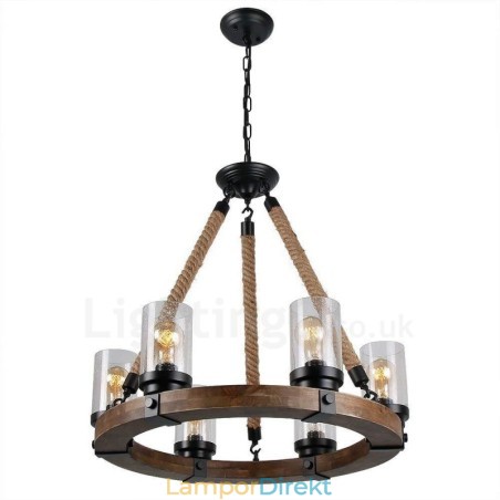 Ljus Ring Vintage Trä Ljuskrona Industriell Vind Loft Trä Linjär Hängande Belysning Ljus Ring Vintage Trä Ljuskrona Industriell Vind Loft Trä Linjär Hängande Belysning
