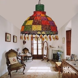 Mini Style Vintage Ljuskrona Manuell Lampa
