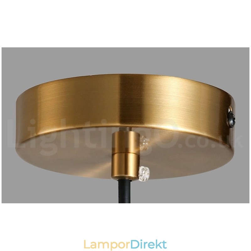 1 Ljus Industristil Guld Mini Stil Galvaniserad Lackerad Taklampa Med Glasskärm