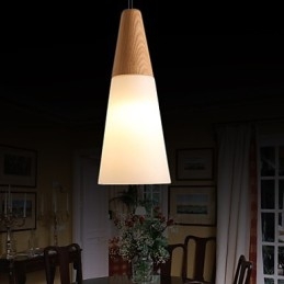 Ljuskrona Mini Style Modern Contemporary Wood Bambu
