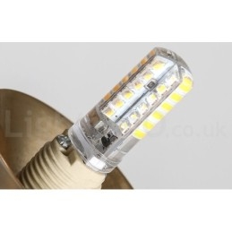 1 Ljus Industristil Guld Mini Stil Galvaniserad Lackerad Taklampa Med Glasskärm