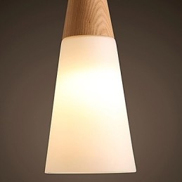 Ljuskrona Mini Style Modern Contemporary Wood Bambu