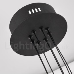 10 Ljus Nordic Post Modern 2021 Designkrona Med Akrylskärmar