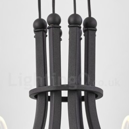 10 Ljus Nordic Post Modern 2021 Designkrona Med Akrylskärmar