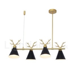 4 Ljus Nordic Macaron Modern Antlers Ljuskrona