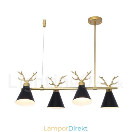 4 Ljus Nordic Macaron Modern Antlers Ljuskrona 4 Ljus Nordic Macaron Modern Antlers Ljuskrona