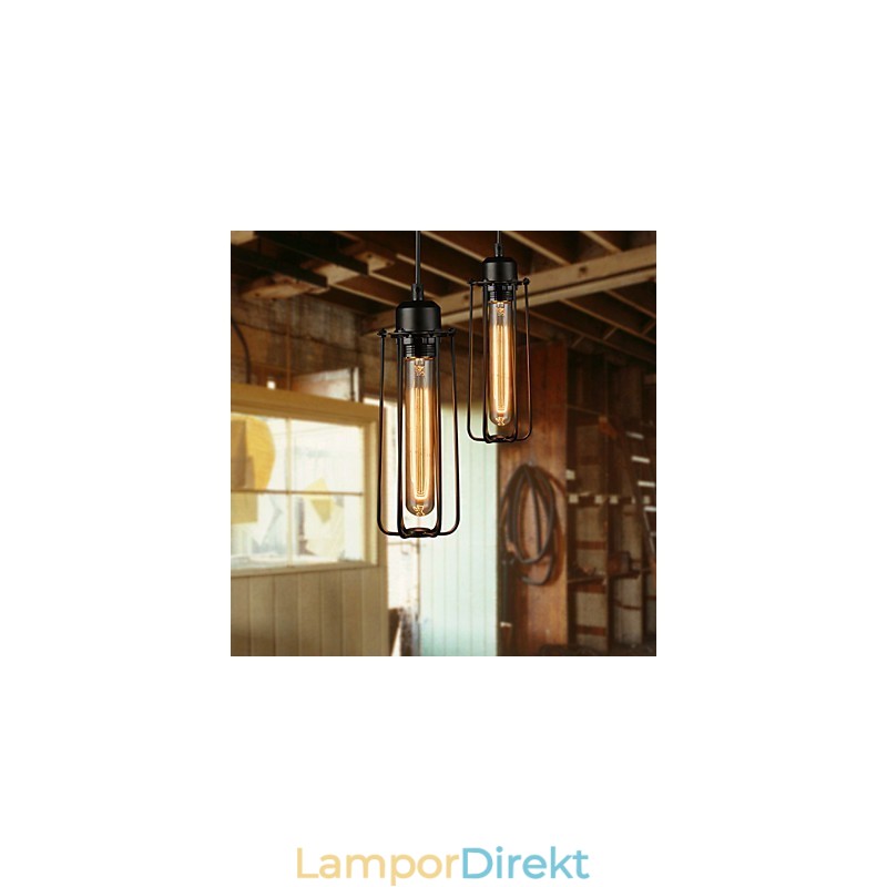 Ljuskrona Mini Style Rustic Lodge Retro Metal 3 Light Pendel Light