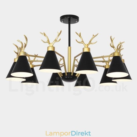10 Lätt Nordic Macaron Modern Antlers Ljuskrona 10 Lätt Nordic Macaron Modern Antlers Ljuskrona
