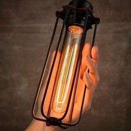 Ljuskrona Mini Style Rustic Lodge Retro Metal 3 Light Pendel Light