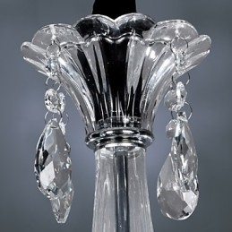 Elegant Kristallkrona Med 6 Lampor I Ljusglödlampa