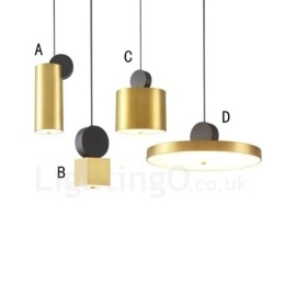 4 Styles Guld Svart Postmodern Pendellampa