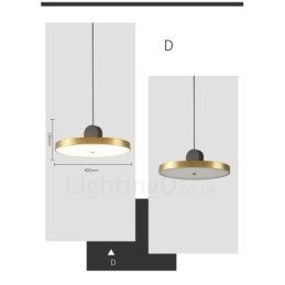 4 Styles Guld Svart Postmodern Pendellampa