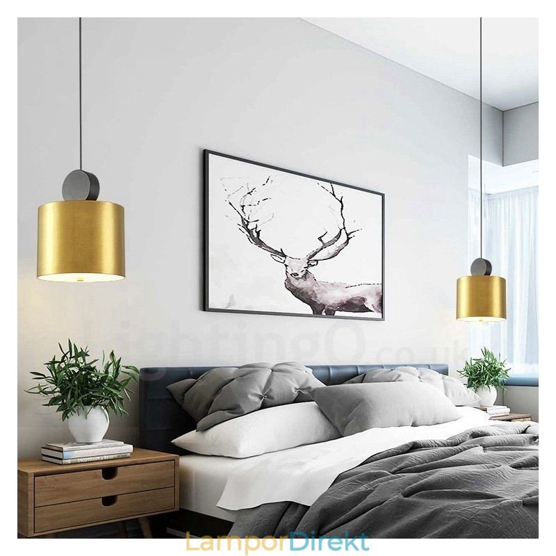 4 Styles Guld Svart Postmodern Pendellampa