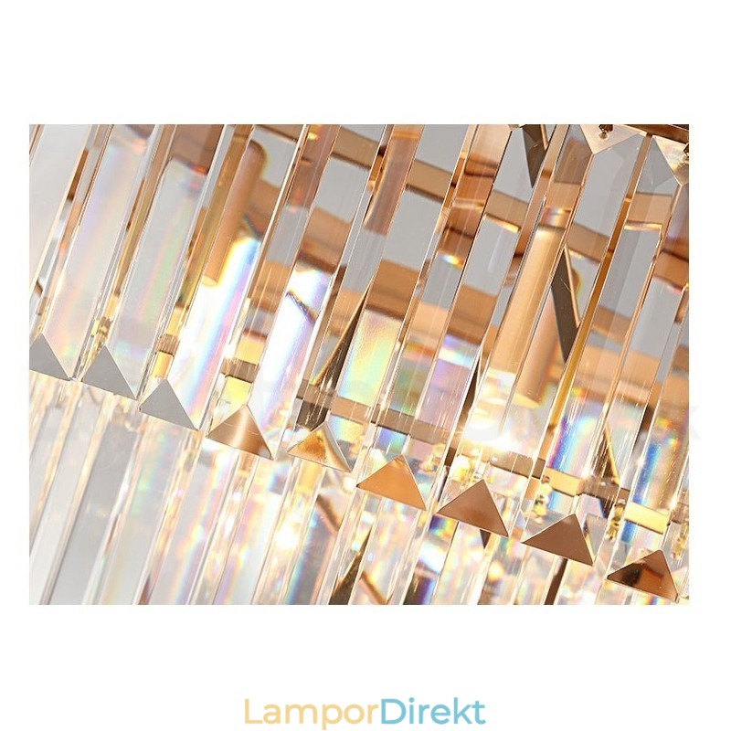 Postmodern Luxury Round K9 Crystal Pendant Chandelier Lights Exhibition Hall