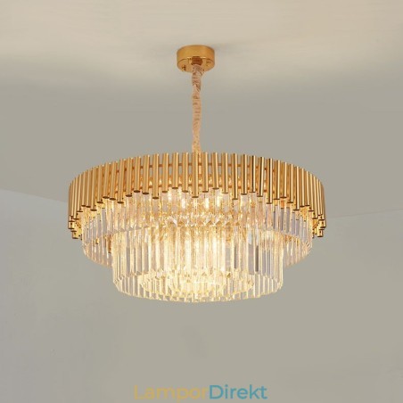 Postmodern Guld Lyx Rund K9 Crystal Pendant Ljuskrona Lights Exhibition Hall Postmodern Guld Lyx Rund K9 Crystal Pendant Ljuskrona Lights Exhibition Hall