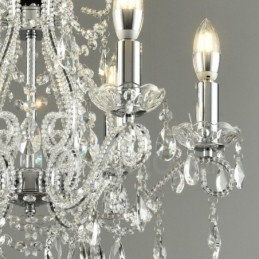 Ljus Guld Silver Amerikansk Stil Crystal Hängande Ljuskrona Ljus Butik