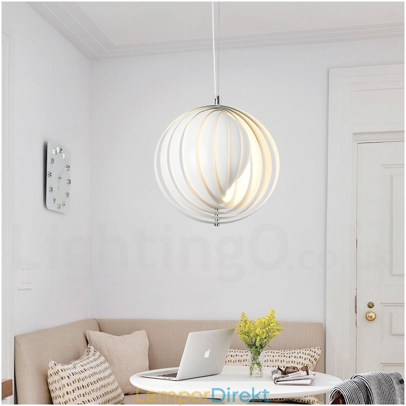 Globe White Rotate Postmodern Diy Pendel Light