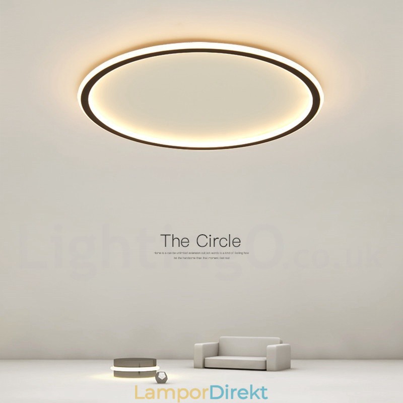 Ultratunn Dimbar Modern Modern Nordisk Stil Infälld Taklampa Med Fjärrkontroll Kan Även Användas Som Vägglampa