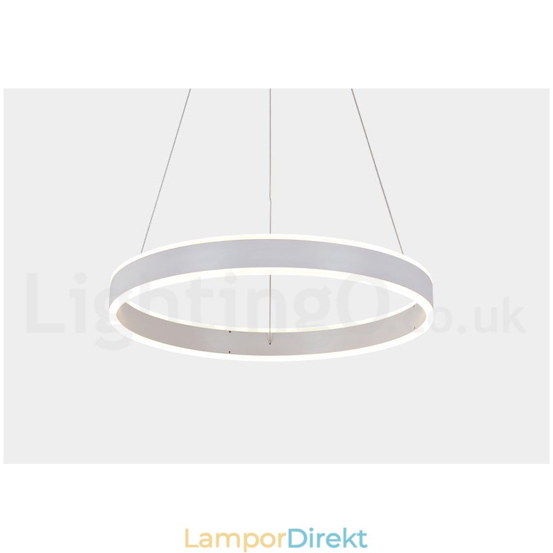 1 Ring Två Strips Art Deco Pendellampa 60Cm Pendelljus