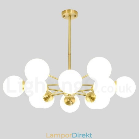 12 Ljus (6+6 Ljus) Två Våningar Ren Mässing Norra Europa Bönkrona Modern Metallmolekyler Pendellampa 12 Ljus (6+6 Ljus) Två Våningar Ren Mässing Norra Europa Bönkrona Modern Metallmolekyler Pendellampa