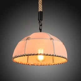 Retro Handgjord Hamparep County Ljuskrona Lampa I Industriell Lantlig Stil