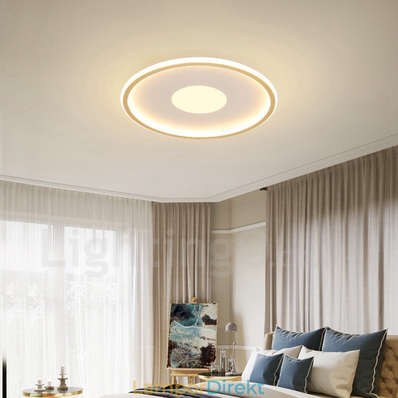 Ultratunn Dimbar Modern Modern Nordisk Stil Infälld Taklampa Med Fjärrkontroll Kan Även Användas Som Vägglampa