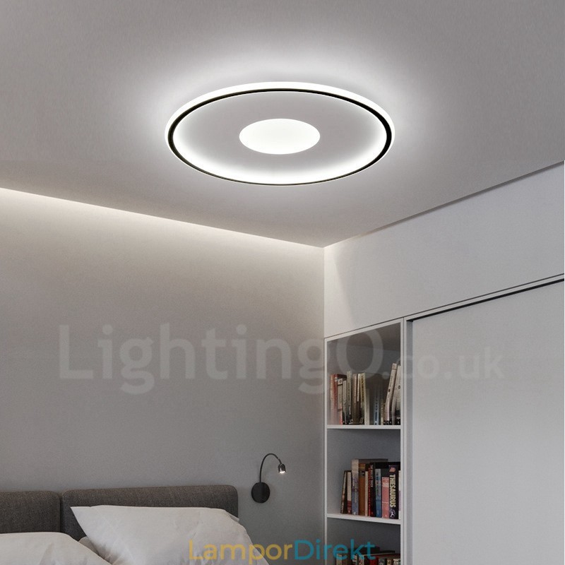 Ultratunn Dimbar Modern Modern Nordisk Stil Infälld Taklampa Med Fjärrkontroll Kan Även Användas Som Vägglampa