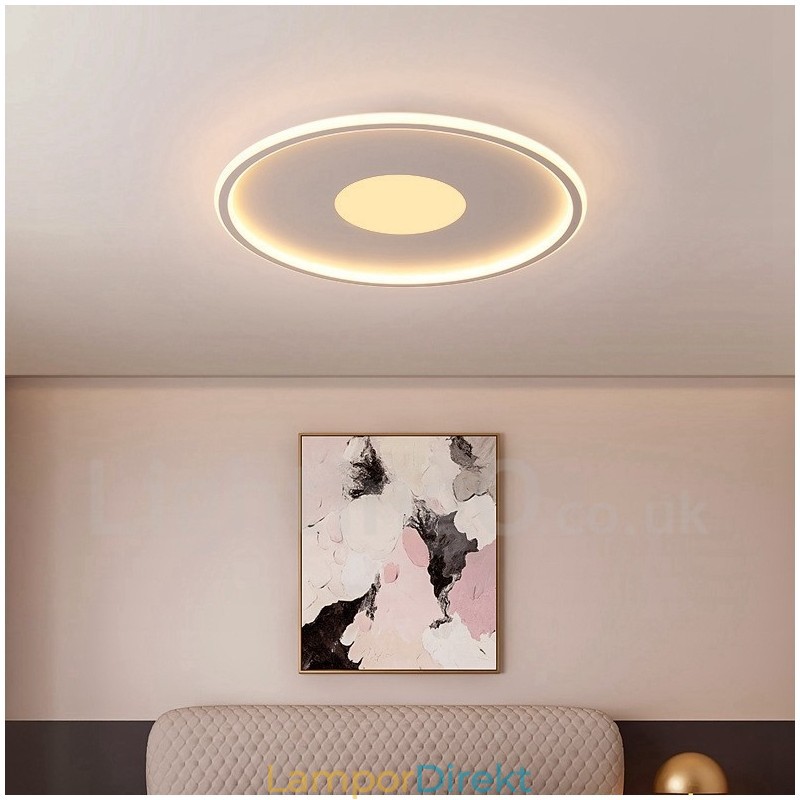 Ultratunn Dimbar Modern Modern Nordisk Stil Infälld Taklampa Med Fjärrkontroll Kan Även Användas Som Vägglampa