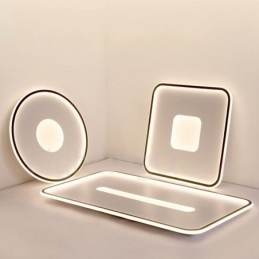 Ultratunn Dimbar Modern Modern Nordisk Stil Infälld Taklampa Med Fjärrkontroll Kan Även Användas Som Vägglampa