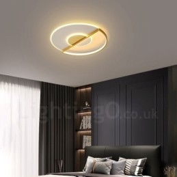Guld Ultratunn Modern Modern Nordisk Stil Infälld Taklampa Med Fjärrkontroll Kan Också Användas Som Vägglampa