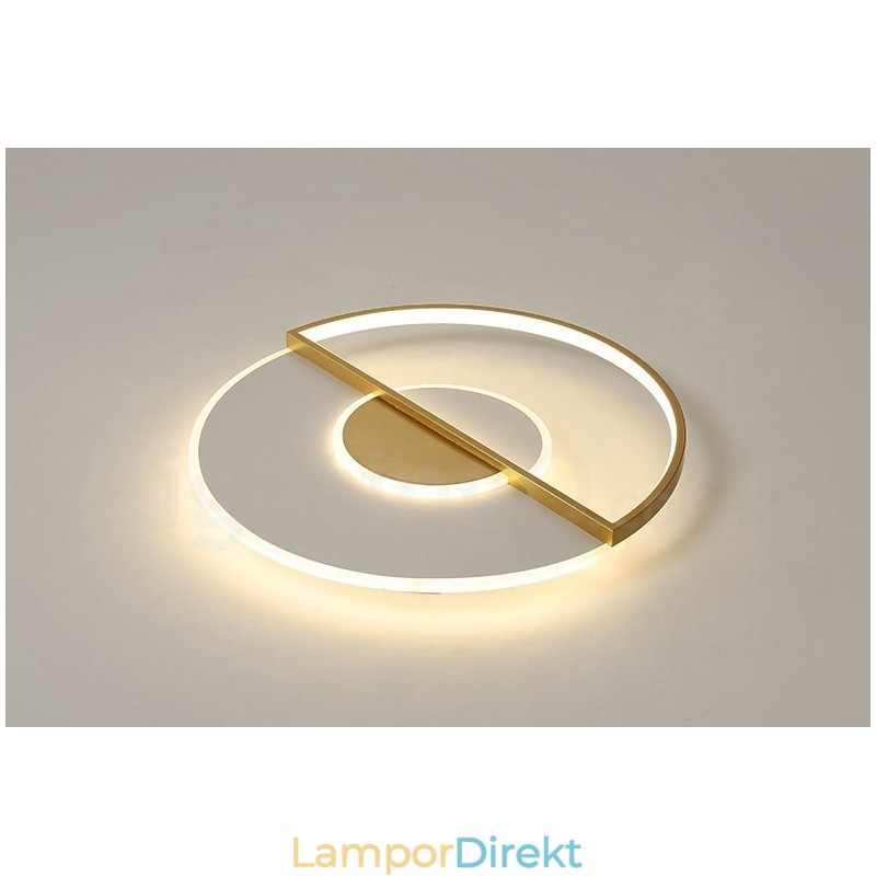 Guld Ultratunn Modern Modern Nordisk Stil Infälld Taklampa Med Fjärrkontroll Kan Också Användas Som Vägglampa