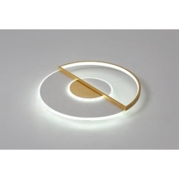 Guld Ultratunn Modern Modern Nordisk Stil Infälld Taklampa Med Fjärrkontroll Kan Också Användas Som Vägglampa