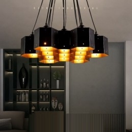 Loft Industriell Stil Hängande Ljuskrona Ljus