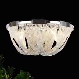 Tofsar Ljuskrona Designer Takljus Silver Guld Färg