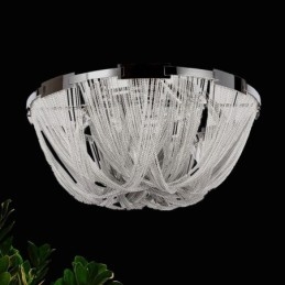 Tofsar Ljuskrona Designer Takljus Silver Guld Färg