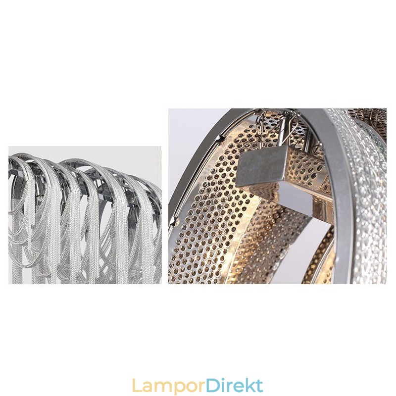 Tofsar Ljuskrona Designer Pendel Light Silver Guld Färg