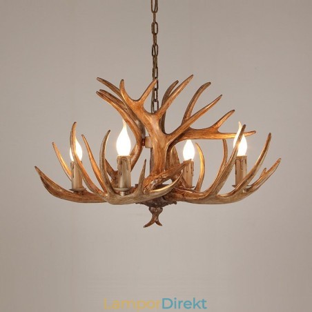 4 Ljus Rustik Konstnärlig Retro Antler Antik Ljuskrona 4 Ljus Rustik Konstnärlig Retro Antler Antik Ljuskrona