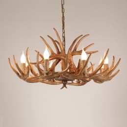 8 Lätt Rustik Konstnärlig Retro Antler Antik Ljuskrona