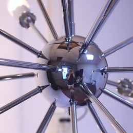 Ljuskrona Modern Globe Living Pendel Dining Shopping Butik Natt Metall Krom