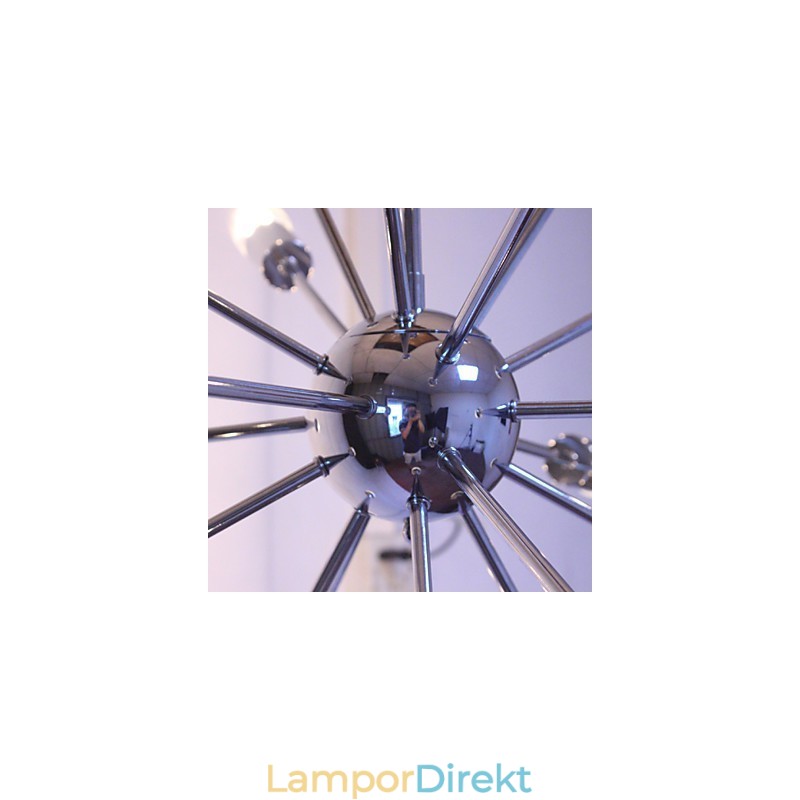 Ljuskrona Modern Globe Living Pendel Dining Shopping Butik Natt Metall Krom