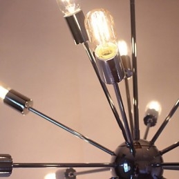 Ljuskrona Modern Globe Living Pendel Dining Shopping Butik Natt Metall Krom