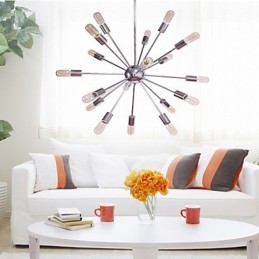 Ljuskrona Modern Globe Living Pendel Dining Shopping Butik Natt Metall Krom
