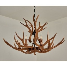 6 Ljus Rustik Konstnärlig Retro Antler Antik Ljuskrona
