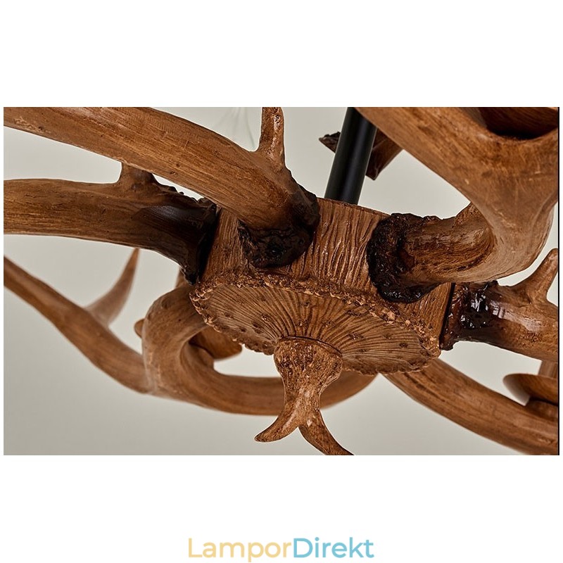 6 Ljus Rustik Konstnärlig Retro Antler Antik Ljuskrona