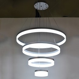 Akryl Ljuskrona Ring Pendelljus Belysningsarmaturer Med