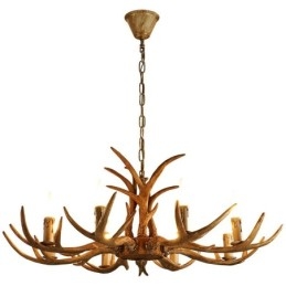 8 Lätt Rustik Konstnärlig Retro Antler Antik Ljuskrona